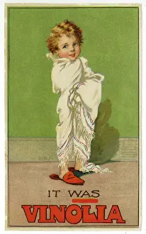 Towel: Vinolia Soap advertising insert