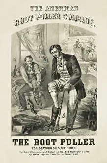 Boot: Vintage advertisement for The American Boot Puller