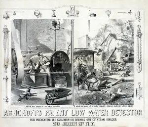 Patent: Vintage advertisement for Ashcroft's patent low