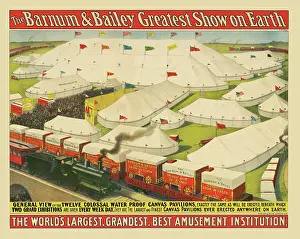 Canopy: Vintage Barnum & Bailey circus poster
