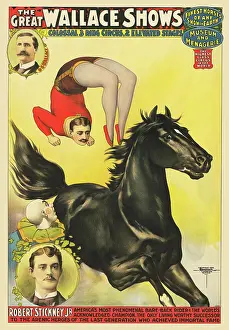 Entrepreneur: Vintage circus poster for the Great Wallace Show