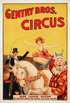 Ringmaster: Vintage Gentry Bros. Circus poster