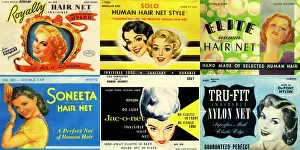 Wrap: Vintage Hairnet Packaging - Composite