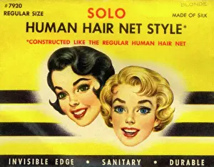 Sanitary: Vintage Hairnet Packaging - Solo Human Hair Net Style