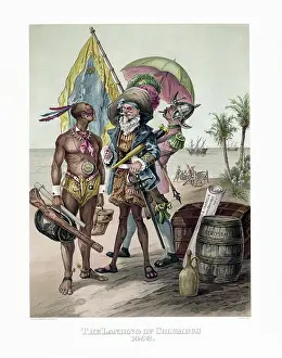 Finding: Vintage image of a satirical depiction of the