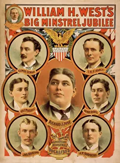 Clement: Vintage poster of William H. West's Big Minstrel