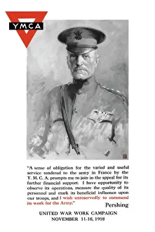 Ymca: Vintage World War One poster of General John