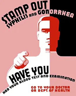 Transmitted: Vintage WPA poster of a man pointing at the reader