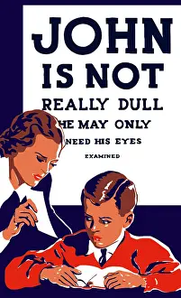 Anxiety: Vintage WPA propaganda poster featuring a