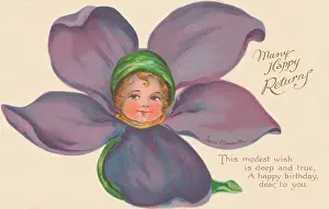 Marcellus: Violet Flower Faces