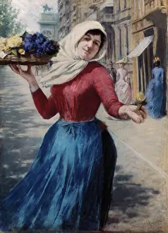 Secessionist: Violet seller. 1887. Based on a