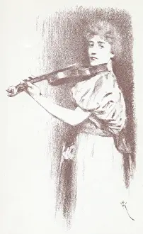 Chalk: Violinist