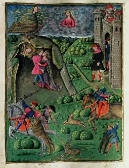Valencia: Virgil (70Bc-19 BC). The Aeneid. Miniature. 15th century. Di