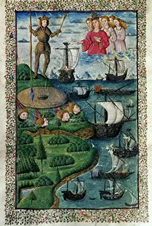 Valencia: Virgil (70Bc-19 BC). The Aeneid. Miniature. 15th century. Ju