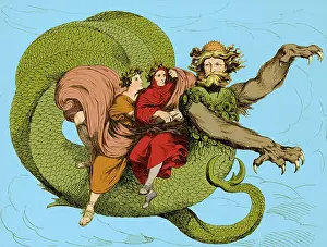 Dante: Virgil and Dante Riding Geryon, Divine Comedy