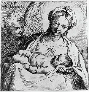 Carracci: Virgin and child with angel, by Annibale ?