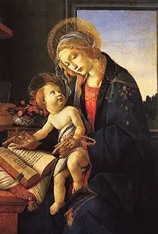 Botticelli: The Virgin and Child with a Book, by Botticelli