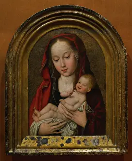 1490: Virgin and Child, circa 1485-1490. Unknown artist. Flanders