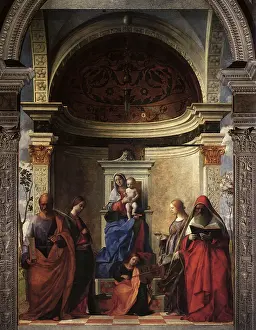 Bellini: The Virgin and Child Enthroned, by Bellini