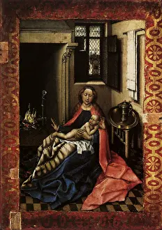1434: Virgin and Child at the Fireplace