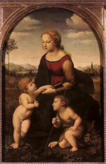 1507: Virgin and Child with the Infant St John, by Raphael