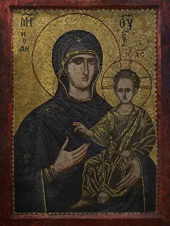 Mantle: The Virgin and Child. Mosaic. 12th-13th centuries