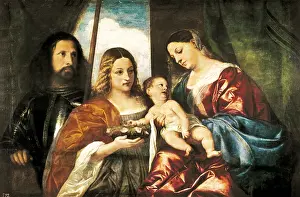 Vecello: Virgin and Child with Saint, by Titian