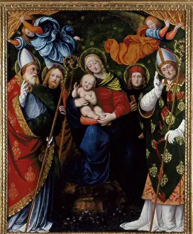Polyptych: Virgin and Child and Saints