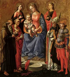 1450: Virgin and Child with Six Saints