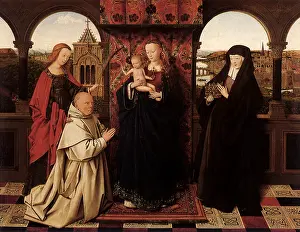 Donor: Virgin and Child with Saints and a Donor, by Jan van Eyck