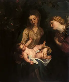 Dyck: Virgin and Child with St Catherine, by Van Dyck