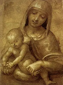 1502: Virgin Cradling Child, after Raphael