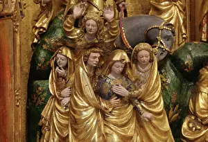 Baerze: Virgin, Crucifixion Altarpiece, Musee des Beaux-Arts