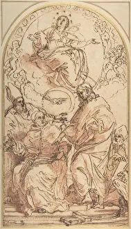 Immaculate: The Virgin Immaculate with the Four Doctors of