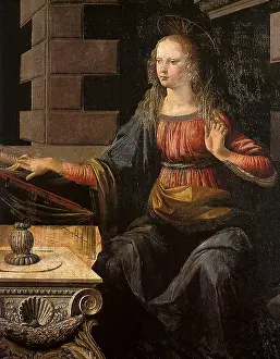 1473: Virgin Mary and Book, by Da Vinci