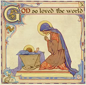 Mangers: The Virgin Mary on her knees