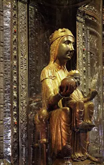 Moreneta: Virgin of Montserrat statue, Montserrat, Catalonia, Spain