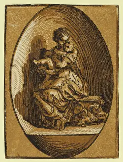 Chiaroscuro: The Virgin in an oval