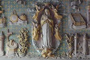 Litany: Virgin polychrome relief, Collegiate Church of