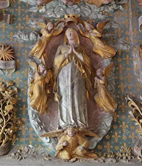 Litany: Virgin polychrome relief, Collegiate Church of