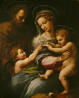 Sanzio: The Virgin of the Rose, by Raphael