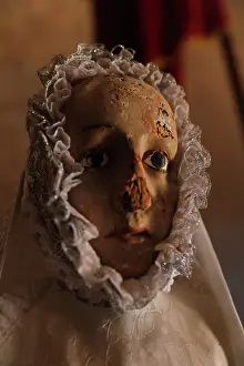 Blas: Virgin statue, Iglesia de San Blas, Anento, Aragon, Spain