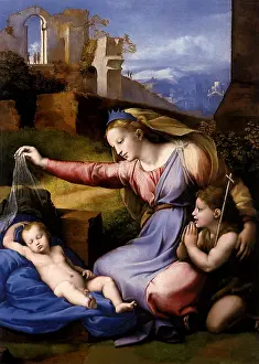 1515: The Virgin with the Veil, by Raphael