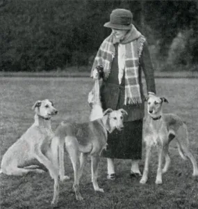 Aristocrat: Viscountess Downe and her lurchers