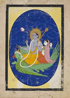 Garuda: Vishnu with consort on Garuda