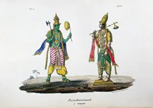 Hindu: Vishnu, one of the gods of the Hindu trinity (trimurti)