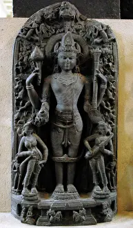 Hindu: Vishnu. Sculpture. 11th century. Bihar. India. British Museu