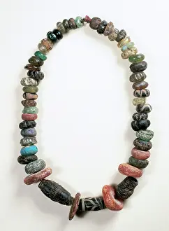 Tribes: Visigoth art. Spain. Necklace. Glass paste. 5th-7th centuri