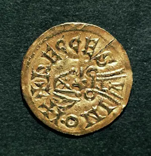 Numismatics: Visigoth gold coin. 5th-8th centuries