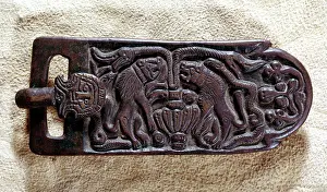 Brooch: Visigothic art. Metal brooch